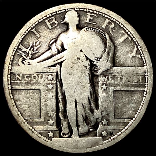 1917 type 1 Silver Standing Liberty Quarter  LIGHTLY CIRCULATED