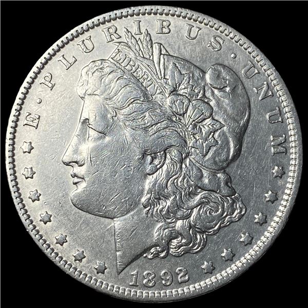 1892 Silver Morgan Dollar CLOSELY  UNCIRCULATED