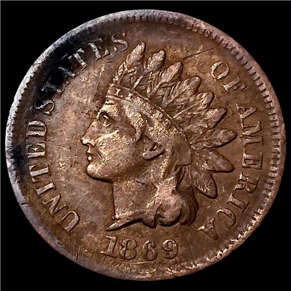 1869 Indian Head Cent LIGHTLY CIRCULATED