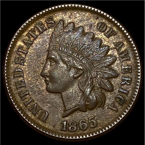 1865 Indian Head Cent CHOICE AU