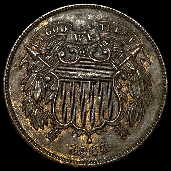 1864 Two-Cent Piece CLOSELY UNCIRCULATED
