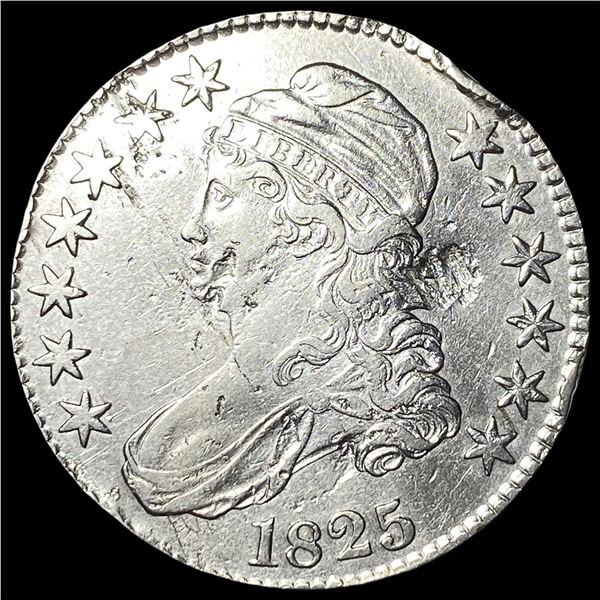 1825 Silver Capped Bust Half Dollar HIGH  GRADE