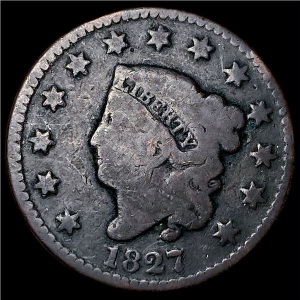 1827 Large Cent NICELY CIRCULATED
