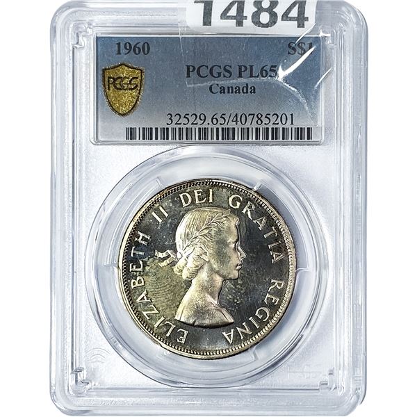 1960 Canada Silver Dollar PCGS PL65