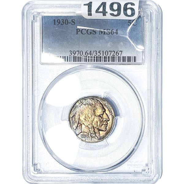 1930-S Buffalo Nickel PCGS MS64