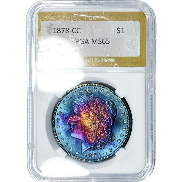 1878-CC Morgan Silver Dollar PGA MS65