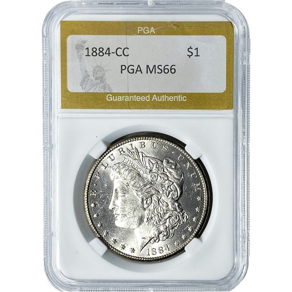 1884-CC Morgan Silver Dollar PGA MS66