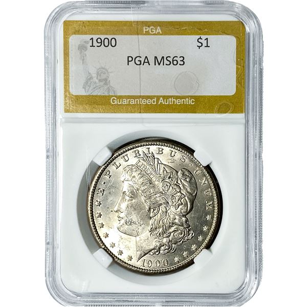 1900 Morgan Silver Dollar PGA MS63