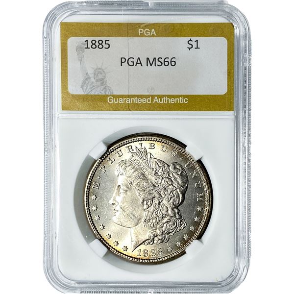 1885 Morgan Silver Dollar PGA MS66