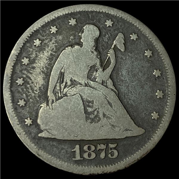 1875 Seated Liberty Twenty Cents LIGHTLY  CIRCULATED