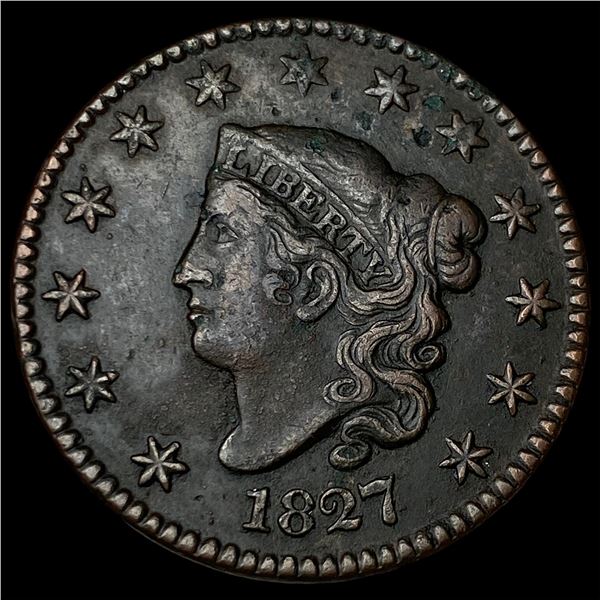 1827 Coronet Head Large Cent CLOSELY  UNCIRCULATED