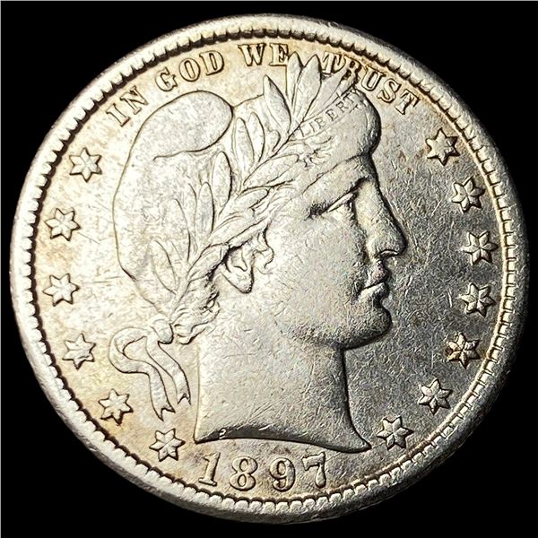 1897-O Silver Barber Quarter CLOSELY  UNCIRCULATED