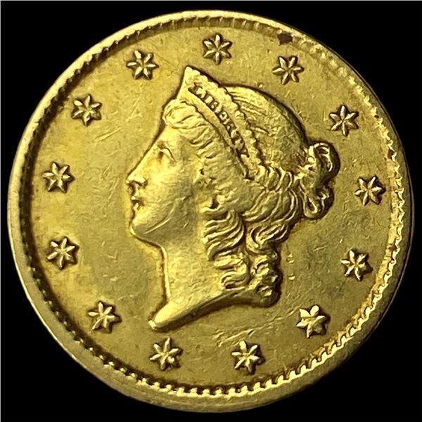 1851 Gold $1 Liberty Head Type 1 CHOICE AU