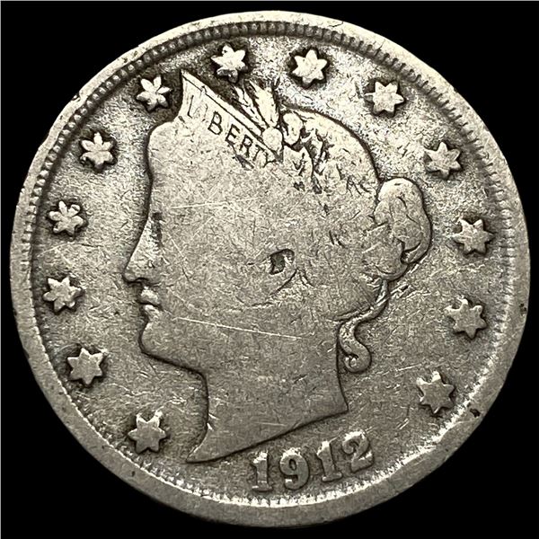 1912-S Liberty Head Nickel LIGHTLY CIRCULATED