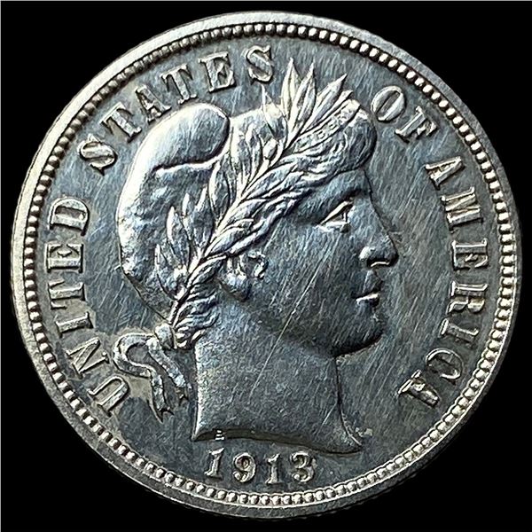 1913 Silver Barber Dime GEM PROOF