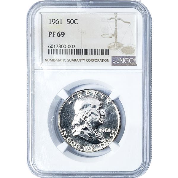 1961 Franklin Half Dollar NGC PF69