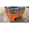 Image 13 : TOYOTA 8FBE18U ORANGE 2,500 LBS CAPACITY 3 STAGE 189" MAST TYPE E 48V 3 WHEEL SOLID RUBBER TIRE SIT