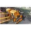 Image 2 : SDLOOL SL360T YELLOW 420CC GAS POWERED RUBBER TRACK STAND ON MINI SKID STEER LOADER WITH 42"W