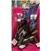 Image 6 : BIN OF ASSORTED HAND TOOLS- HAMMERS, PLIERS, SCREW DRIVERS, TIN SNIPS, RUBBER MALLET & MORE