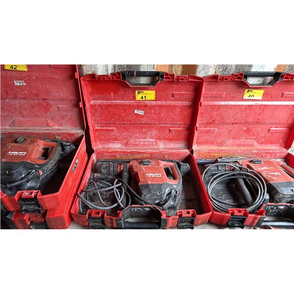 HILTI TE 50-AVR HEAVY DUTY ROTARY HAMMER IN HARD TRANSPORT CARRYING CASE
