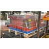 Image 1 : SKLP SK-HJ6 INDUSTRIAL 40' L BLUE / ORANGE 6 SECTION HEAVY DUTY METAL STORAGE SHELVING *INCLUDES 36