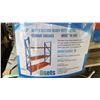 Image 3 : SKLP SK-HJ6 INDUSTRIAL 40' L BLUE / ORANGE 6 SECTION HEAVY DUTY METAL STORAGE SHELVING *INCLUDES 36