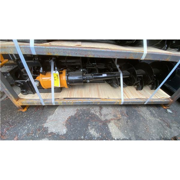GIYI C-10 MINI EXCAVATOR ATTACHMENT SET- 2 BUCKETS, GRABBER, RAKE, RIPPER, QUICK CONNECT, AUGER &