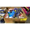 Image 1 : BOX OF ASSORTED HEAVY DUTY STAPLE GUNS, RIVET TOOL, STAPLES & RIVETS