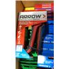 Image 6 : BOX OF ASSORTED HEAVY DUTY STAPLE GUNS, RIVET TOOL, STAPLES & RIVETS