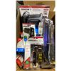 Image 2 : BOX OF ASSORTED HEAVY DUTY STAPLE GUNS, RIVET TOOL, STAPLES & RIVETS