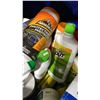 Image 6 : BIN OF ASSORTED CLEANERS & CHEMICALS- WATER CLARIFIER, LIME OUT, PARTS LUBRICANT, SPRAY NINE,