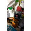 Image 8 : BIN OF ASSORTED CLEANERS & CHEMICALS- WATER CLARIFIER, LIME OUT, PARTS LUBRICANT, SPRAY NINE,