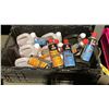 Image 1 : 3 JUGS OF UNIVERSAL ANTIFREEZE, 6 JUGS OF WINDSHIELD WASHER FLUID & 7 SPRAY CANS OF WHITE LITHIUM