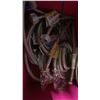 Image 4 : BIN OF ASSORTED BRAIDED STAINLESS STEEL REPLACEMENT WATER SUPPLY CONNECTOR HOSES *BIN NOT INCLUDED*