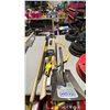 Image 1 : GROUP OF ASSORTED YARD TOOLS- SHOVEL, HAND SAW, HAMMER, PRY BARS, SPLITTING WEDGE & SLEDGEHAMMER