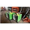 Image 1 : 2 HEATERS: PATRON E1.5 GREEN PORTABLE HEAVY DUTY ELECTRIC CORDED JOBSITE HEATERS