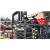 Image 1 : GIYI SF60 BLACK INDUSTRIAL SKID STEER SIDE SHIFT FORK ATTACHMENT WITH 60" FORKS