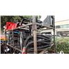 Image 3 : GIYI SF60 BLACK INDUSTRIAL SKID STEER SIDE SHIFT FORK ATTACHMENT WITH 60" FORKS