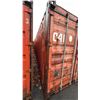 Image 2 : RED 40' 67,200 LB MAX CAPACITY INDUSTRIAL TRANSPORT CONTAINER WITH DUAL WING REAR DOOR WITH CAM