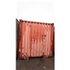 Image 5 : RED 40' 67,200 LB MAX CAPACITY INDUSTRIAL TRANSPORT CONTAINER WITH DUAL WING REAR DOOR WITH CAM