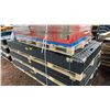 Image 1 : PALLET OF 12 HEAVY DUTY INDUSTRIAL 47" X 95" PLASTIC CONSTRUCTION SITE ROADBED PROTECTION MATS