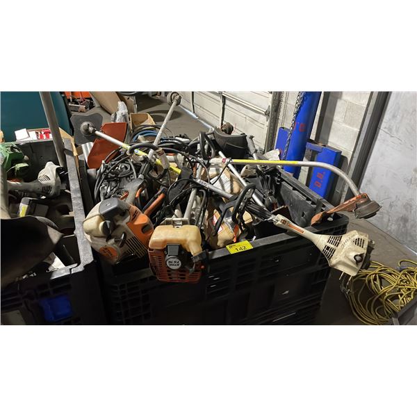 PALLET CRATE OF ASSORTED SMALL ENGINE PARTS & REPAIR RENTAL TOOLS *PALLET CRATE NOT INCLUDED*