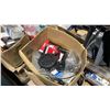 Image 4 : PALLET OF ASSORTED THROTTLE CABLES, SMALL ENGINE PARTS, & WHEELS *MUST TAKE ALL ON PALLET*