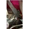 Image 4 : BIN OF HEAVY DUTY HINGES, ASSORTED CHAINSAW CHAINS & SPINDLE PULLEYS