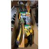 Image 2 : 2 BOXES OF ASSORTED HOSE NOZZLES, GARDEN PRUNERS, PRUNING SAW & SPRINKLER