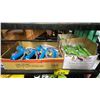 Image 1 : BOX OF ASSORTED HOSE NOZZLES & 2 BOXES OF DEWITT LANDSCAPE/GARDEN ANCHORING PINS