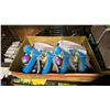 Image 2 : BOX OF ASSORTED HOSE NOZZLES & 2 BOXES OF DEWITT LANDSCAPE/GARDEN ANCHORING PINS