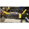 Image 1 : BIN OF ASSORTED VULCAN TOOLS- CLAMPS, SOLDERING IRONS, MEASURING TAPES, WRENCHES, BOLT CUTTERS,