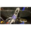 Image 3 : BIN OF ASSORTED VULCAN TOOLS- CLAMPS, SOLDERING IRONS, MEASURING TAPES, WRENCHES, BOLT CUTTERS,