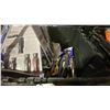 Image 6 : BIN OF ASSORTED VULCAN/PROSOURCE TOOLS- SCREWDRIVER SETS, PLIERS, WRENCHES, MITER BOX WITH SAW, SAWS